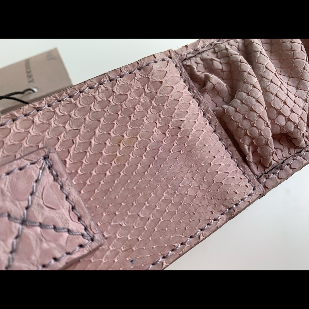 Auth Burberry python snakeskin belt pink sz 30/75 - Picture 11 of 15